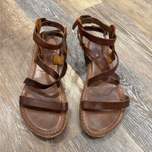 SOLD! Calzature King, leather sandals from Amalfi, Italy, size 37